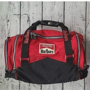 Vintage 90s Collectible Marlboro Gear Exclusive Travel Carryall Tote Duffle Bag